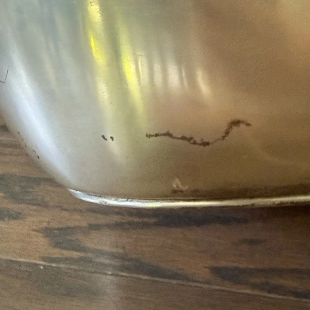 VTG Pottery Barn Silverplate Vineyard Collection Oval Party Ice Bucket ~ 17x13x8